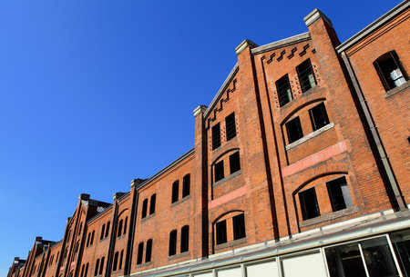 Red brick warehouse in yokohamaのeditorial素材