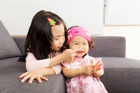 Two sistersの写真素材