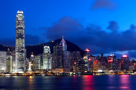Hong Kong cityの写真素材