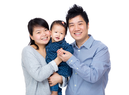 Asia happy familyの写真素材