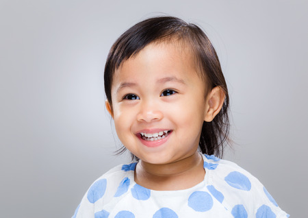 Mixed race baby girlの写真素材
