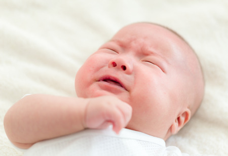 Baby cryの写真素材