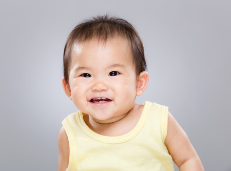 Baby smileの写真素材
