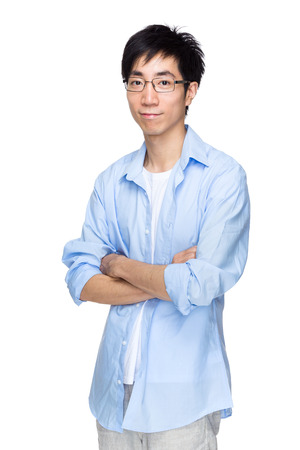 Asian man portraitの写真素材