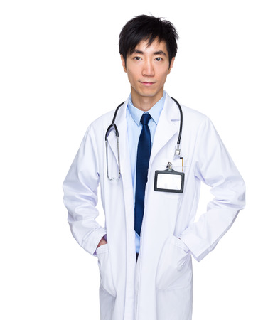 Asian male doctorの写真素材