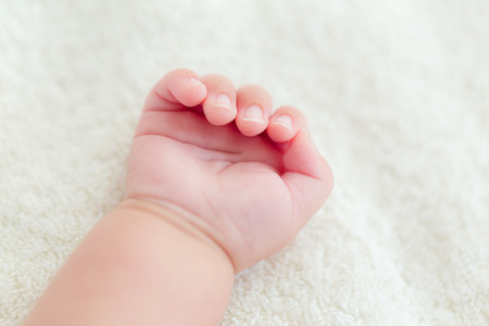 Newborn baby handの写真素材