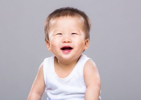Sweet baby smileの写真素材