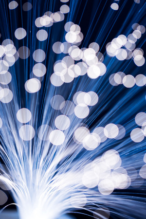 Fiber optics light spots の写真素材