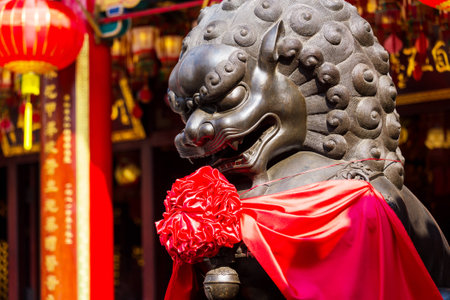 Lion statueの写真素材
