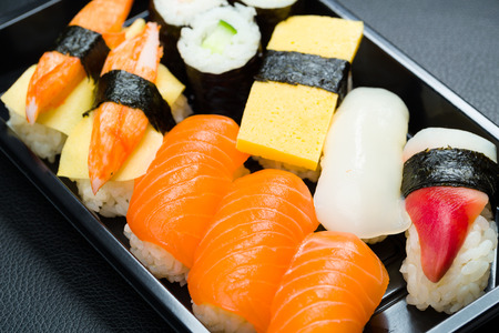 Sushi boxの写真素材