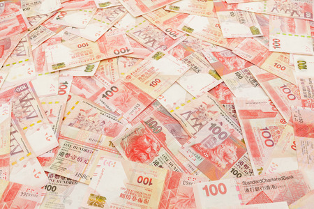 Hundred Hong Kong dollarの写真素材