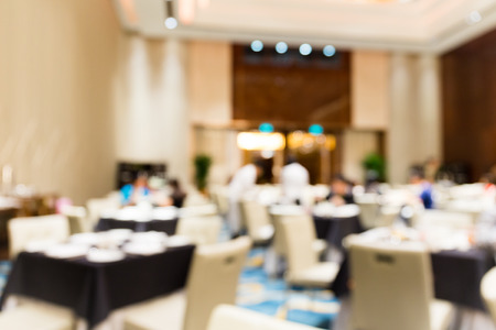 Abstract blurred photo conference hallの写真素材
