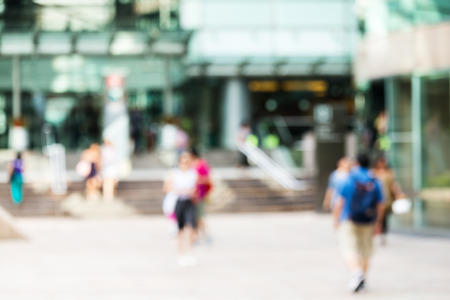 Blur view of financial district backgroundの写真素材