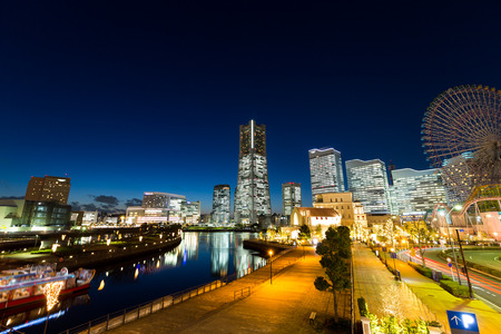Yokohama city in Japanの写真素材