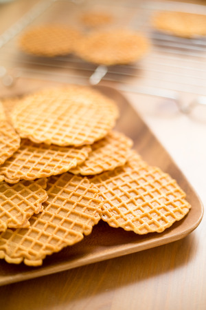 Crispy Pizzelle cookieの写真素材