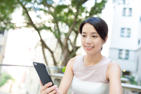 Woman use of smart phoneの写真素材