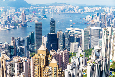 Hong Kong cityscapeの写真素材