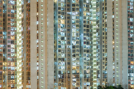 Facade of a apartment buildingの写真素材