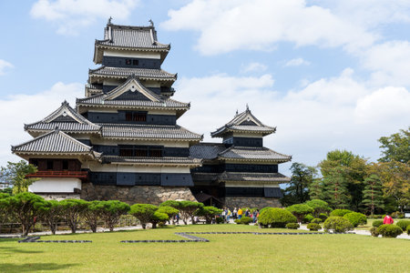Matsumoto Castle and parkのeditorial素材