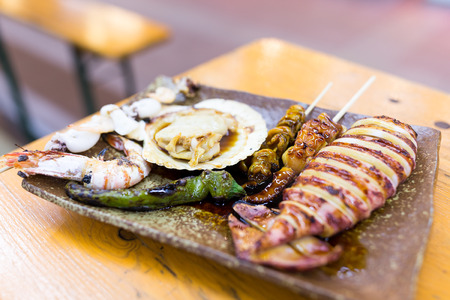 Grilled seafood