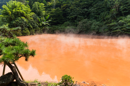 Hot Spring of Umi-Zigoku in Beppuの写真素材