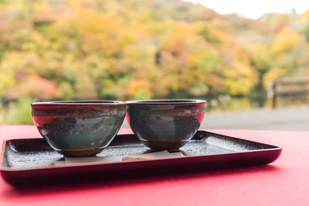 Japanese green teaの写真素材