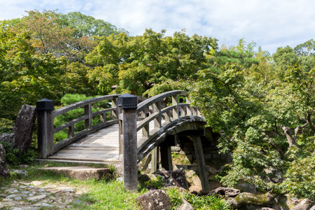 Genkyuen Garden in Hikoneのeditorial素材