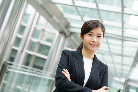 Asian businesswoman at outdoorの写真素材
