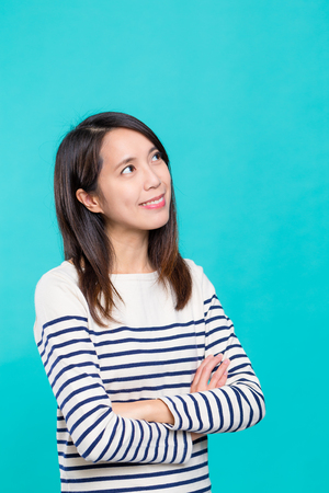 Woman thinkingの写真素材
