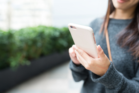 Woman use of smart phoneの写真素材