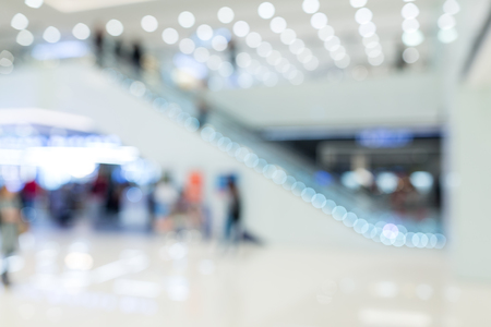 Blur view of shopping mallの写真素材