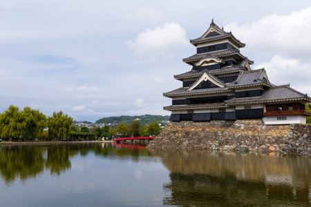 Traditional Japanese Matsumoto Castleのeditorial素材