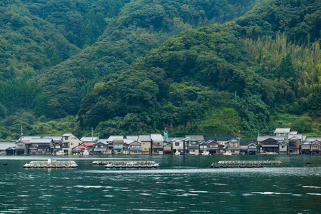 Japanese old town, Ine-cho in Kyoto of Japan の写真素材