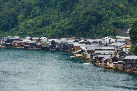 Japanese old town, Ine-cho in Kyoto of Japan の写真素材