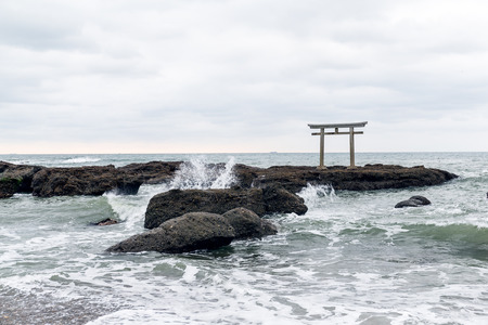 Oarai isozaki shrine in Japanの写真素材