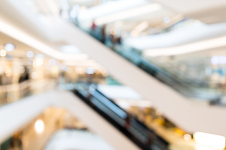 Shopping center blurred backgroundの写真素材