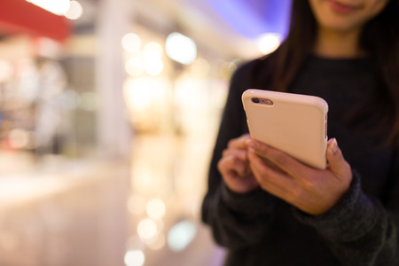 Woman use of smart phoneの写真素材