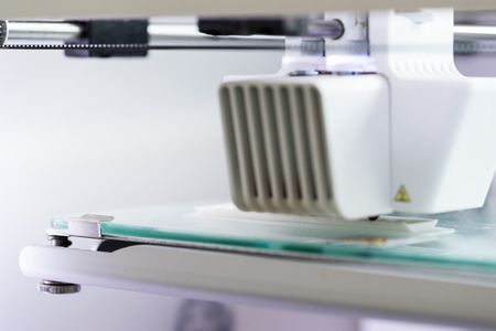 3d printer in actionの写真素材