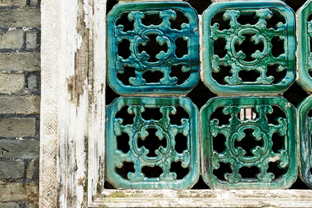Traditional Chinese window patternの写真素材