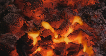 Charcoal fire barbecue の写真素材