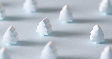 Blue christmas tree candy の写真素材