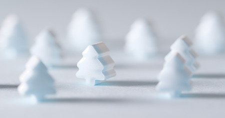 Blue christmas tree candy の写真素材