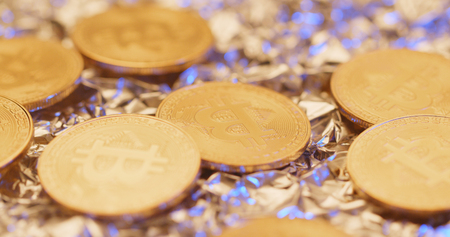 Bitcoin and USDの写真素材