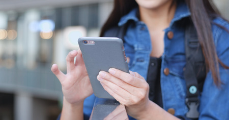 Woman use of smart phoneの写真素材