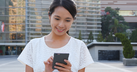 Woman use of smart phoneの写真素材