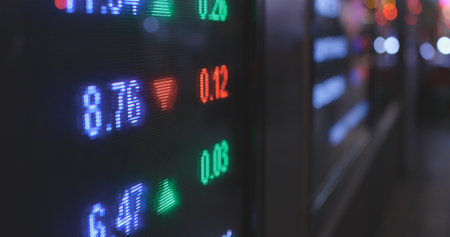 Stock market data display の写真素材