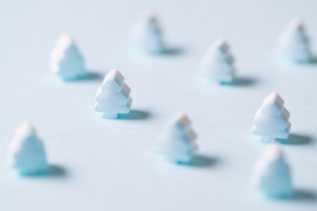 Christmas tree shape candyの写真素材