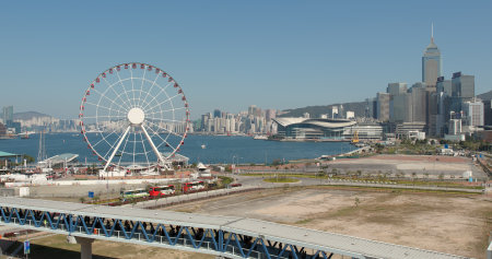 Central, Hong Kong, 09 March 2018:- Business district in Hong Kong のeditorial素材