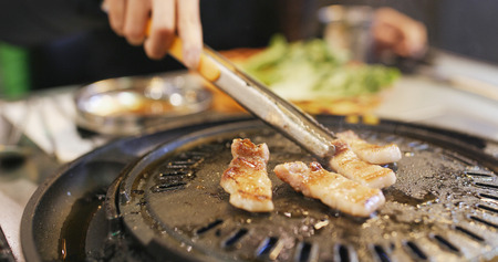 Korean BBQ restaurantの写真素材