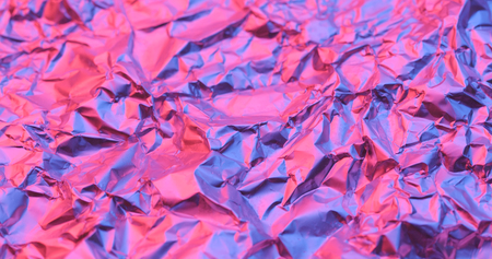 Wrinkled aluminum foillの写真素材